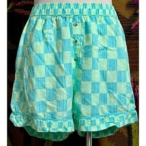 Anthropologie Wren Flannel Pajama Shorts L